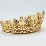 Wedding Hair Accessories Crystal Tiaras Crowns Pearl Handmade Bridal Round Crowns Hair Jewelry For Women