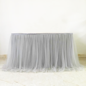 Wedding Welcome Dessert Table Birthday Party Table Decoration Tutu Table Skirt