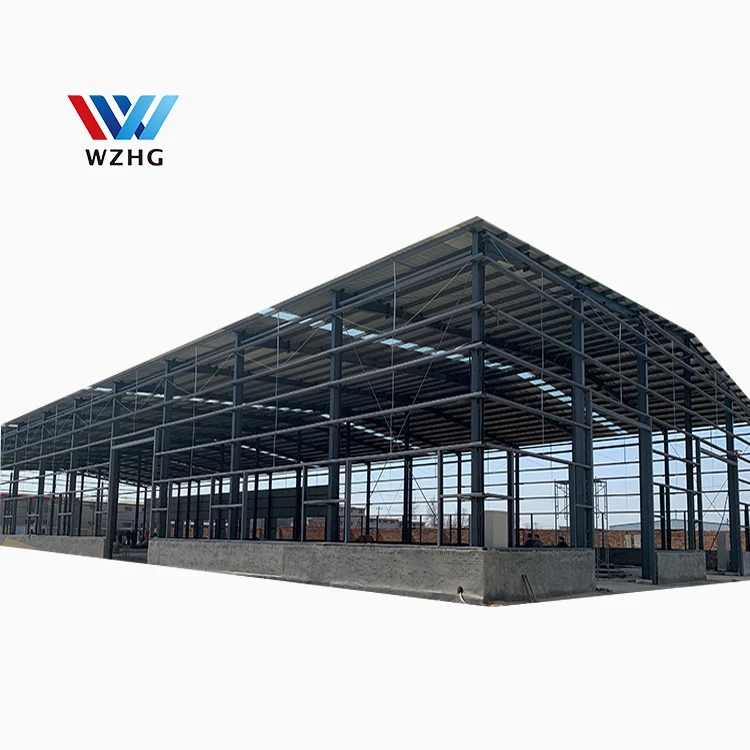 Weizhengheng large span Space frame light gauge steel structure gable frame industrial steel warehouse drawing