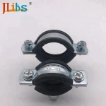 Welding Clamps Rubber U Pipe Clip Steel Pipe Clamps Heavy Duty Pipe Clamps