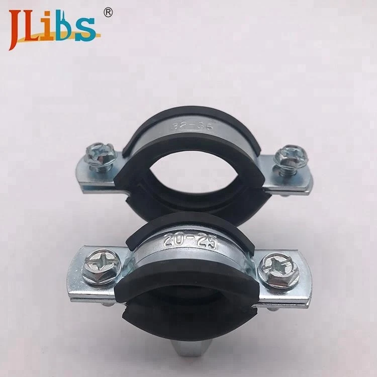 Welding Clamps Rubber U Pipe Clip Steel Pipe Clamps Heavy Duty Pipe Clamps