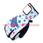 white color ski glove