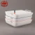 Import White cookware rectangular oven ceramic baking dish with double ear with color line from China