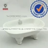 White Glaze Decal Ceramic Bathtub Bathroom Accessories ,soap dish