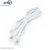 Import white/black/gray Copper 4 core telephone cable rj11 telephone cords from China