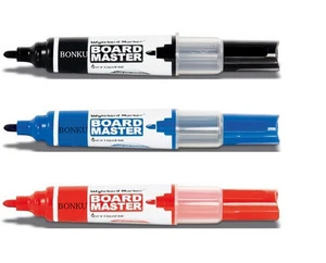 Whiteboard markers bold writing with a fiber bullet tip