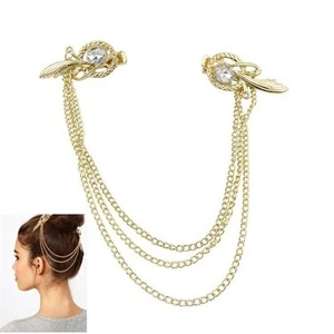 wholesale 2014 fashion gold plated hair head piece chain jewelry from china supplier