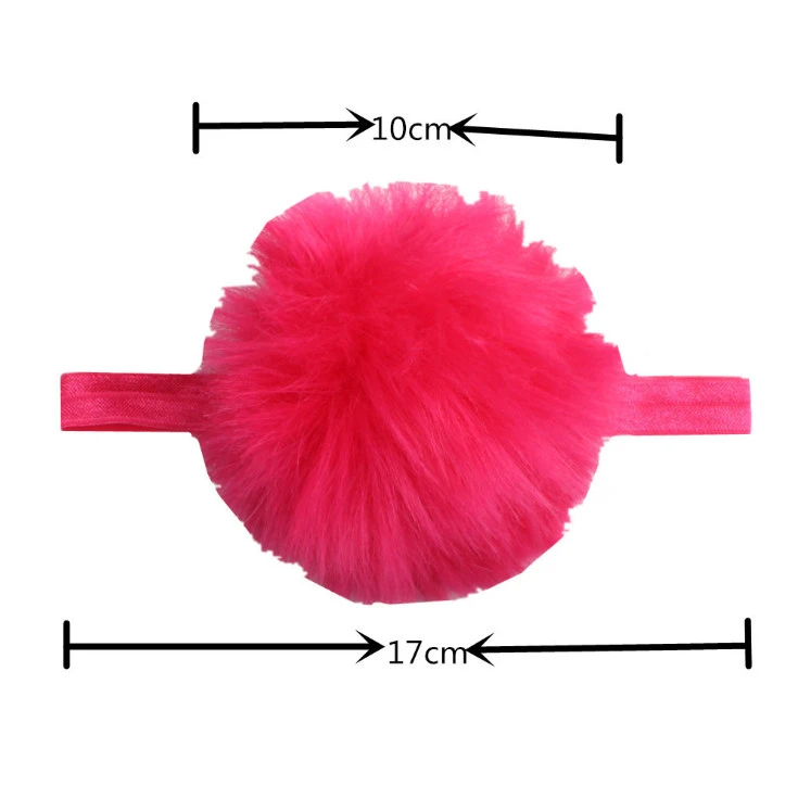 Wholesale 2020 New European and American Fashion Children Hair Accessories Pompom Headband Baby Fluff Hair Accessories