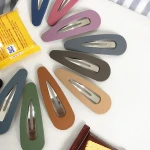Wholesale Candy Color Hair Clips Frosted Fringe Hairgrips For Girls