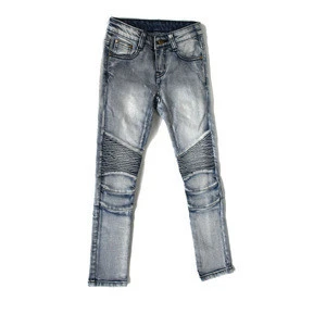 Wholesale cheap baby jean hot boy jeans pants light blue  kid jeans