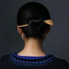 Wholesale Chinese Japanese Picks Cow Horn Handmade Carved Long Chopsticks Hair Sticks Pins Pen Fork Hairpins Clips for Women