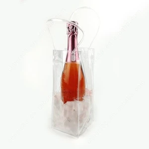 Wholesale Custom Travel Plastic PVC Ice Bag Wine Cooler Bag