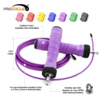 Wholesale Fitness Adjustable  Sweatband Handle Jump Rope With Jump Rope Bag