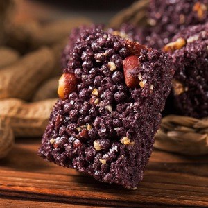 wholesale  fried black  rice snack 248gbags  puffed black rice cake  healthy snacks mini snack