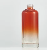 Wholesale glass cosmetic bottle red  glass cosmetic bottle and jar skin care set packaging