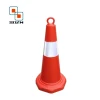 Wholesale Good Quality Orange Flowing Base PVC Plastic Traffic Cone for Safety