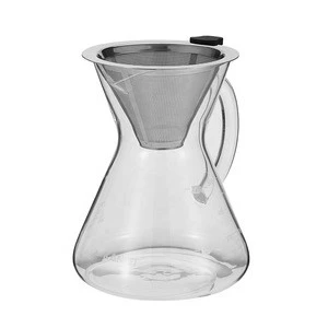 Wholesale Hot Selling Glass Espresso Coffee Maker Iced Coffee Makers 3-6 Cups For Coffee Filters and Percolat