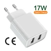 Wholesale Hot Selling Mobile Phone Accessories Portable 17w Wall Charger