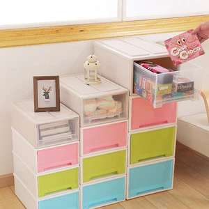 wholesale makeup organizer plastic storage drawers, colorful storge cabinet