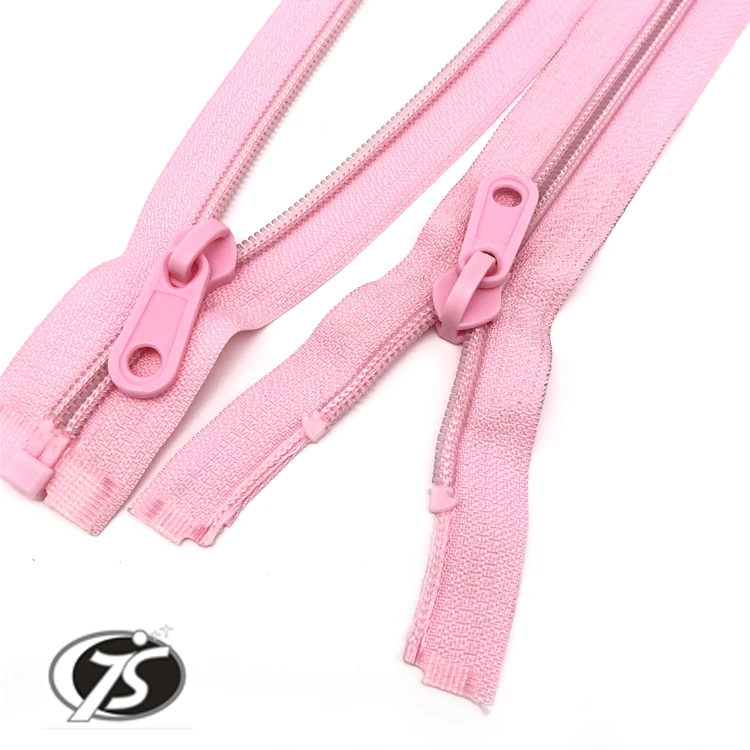 Wholesale making machine Nylon colored thread zipper Coil Long Chain Backpack Plastic
