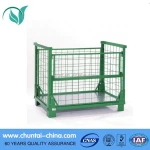 Wholesale metal storage cage,mesh box wire cage metal bin storage container