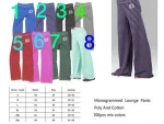 Wholesale Monogram Relaxed Womens Striped Lounge Pants
