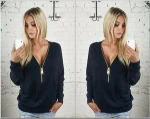 Wholesale plain pink lightweight zip women hoodie sweatshirt