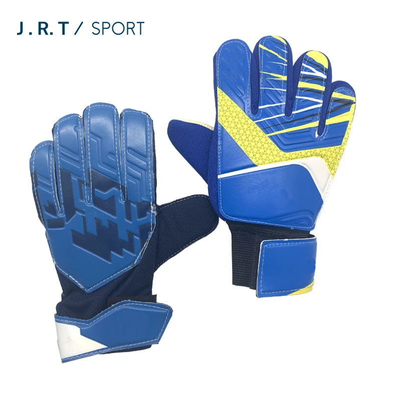 Wholesale Set of shin pad and soccer sports latex goalkeeper gloves