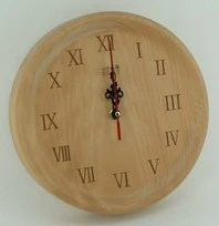 Wholesale small craft wooden carving clock