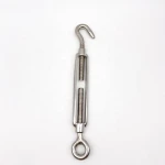 Wholesale Stainless Steel Eye And Hook Turnbuckle Rigging Hardware SS304/316 European Type Eye & Hook Turnbuckles