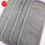 Wholesale super absorbent bamboo or charcoal fibre organic reusable baby diapers inserts