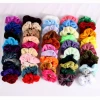 Wholesale Thick Elastic Hair Ties Elastic Hair Bands Flower Velvet Hair Scrunchies for Women