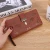 Import Wholesale Women Long Wallet Gold Hollow Leaves Pouch Coin Purse Leather Phone Wallet from China