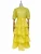 Import wholesale womens summer boutique clothing soild lace up color layered midi plain dress from China