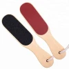 Wholesale Wooden Double-Sided Pedicure Foot File/Callus Remover/Foot Rasp/Pedicure Rasp, Black and Wine Red