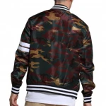 Winter Fashion Camo Jacket Men Windbreaker Fittiness Bomber Custom Printing Polyester Varsity Jacket