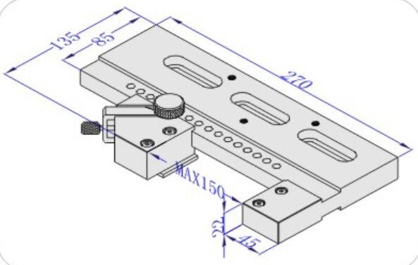 wire edm clamping fixture vise