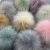 Import With Snap Detachable Faux Fox Fur Fluffy Pompom con hilos Ball for Hats Shoes Scarves Bag Charms from China