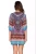 Import Women Bohemian Neck Tie Vintage Printed Ethnic Style Summer Shift Dress from China
