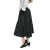 Import Women High Waist Long Pleated Black Skirt from China