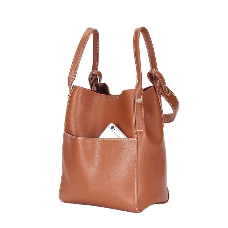 women hobo handbags large shopping bag flexible handles 3 in 1 genuine leather tote bag