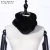 Import Womens Thick Warm Real Rex Rabbit Fur Pom Pom Scarf from China
