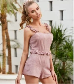 Women's Fashion Trend New Ins Style Leisure Falbala Suspenders With Jumpsuits