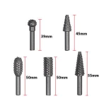 Wood Drills Rotary File Dremel Tool Mini Drill Bit Set Cutting Tools For Woodworking Wood Carving Tool 5Pcs