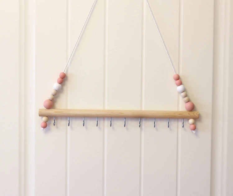 Wooden Beads for Babies &amp; Toddlers Hair Band Holder Organizer