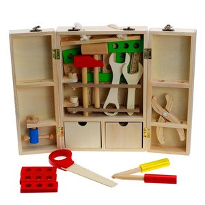 Wooden Tools BOX Sets Children Toys