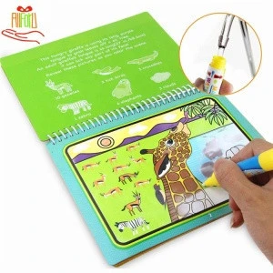 Write and Wipe Book 8 Types Writing Doodle Book With Pen for Kids Magic Water Drawing Book