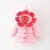 Import X63652A 2017 Winter Baby Girls Petal Hat Design Thick Warm Down Jackets from China
