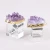 Import Yase purple agate napkin ring for wedding table decoration accessories semi-precious stone made for hotel use napkin ring from China