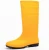 Import Yellow color Knee length PVC material Rain Wellington Gum Boots Rubber Rain Boots For man from China